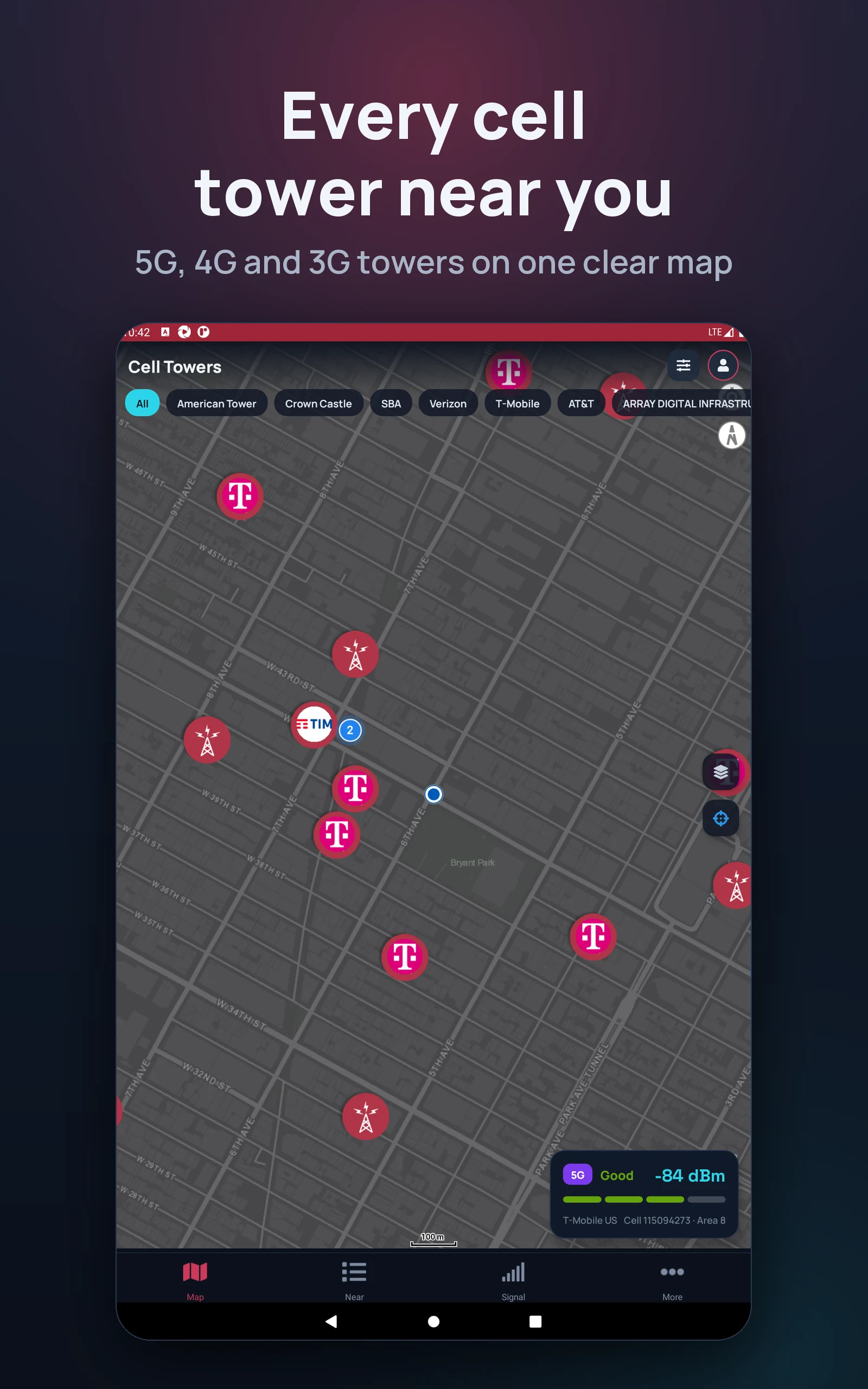 Cell Towers: 5G Antenna Map screenshot