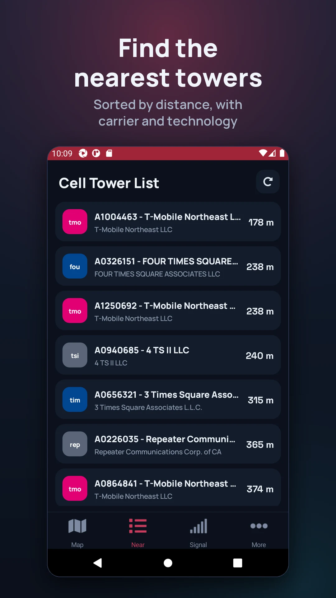 Cell Towers: 5G Antenna Map screenshot