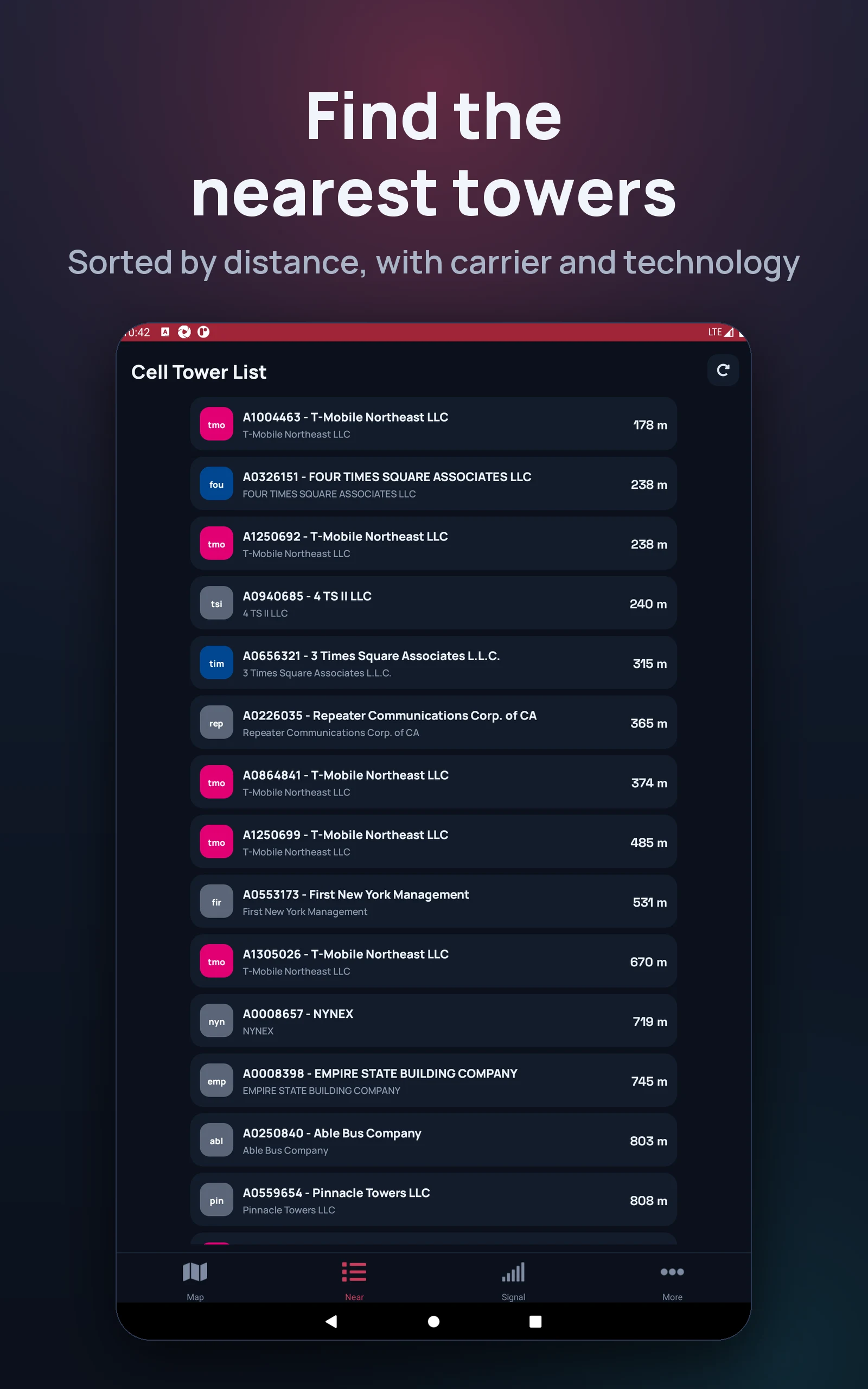 Cell Towers: 5G Antenna Map screenshot